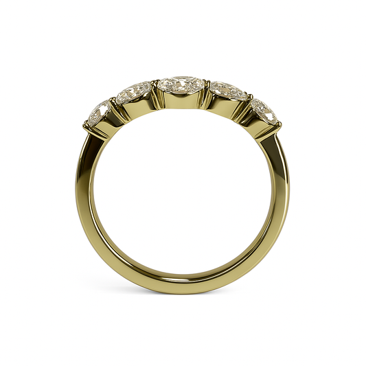 Five-Stone Lab-Grown Diamond Band Ring