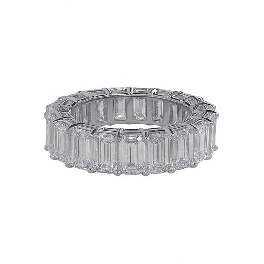Lab-Grown Emerald Cut Diamond Eternity Band