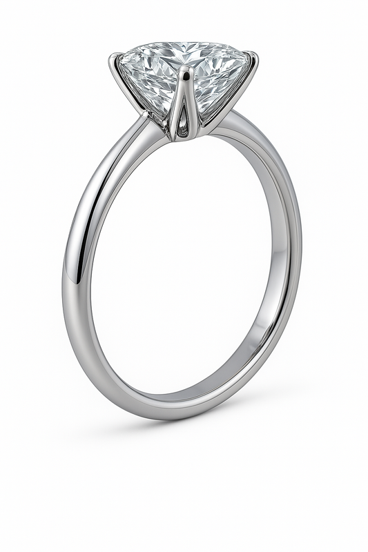 Six-Prong Solitaire Lab-Grown Diamond Ring