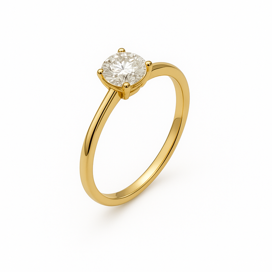 Four-Prong Lab-Grown Diamond Ring