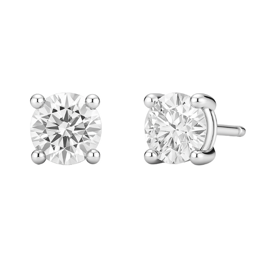 Lab-Grown Diamond Four-Prong Stud Earrings