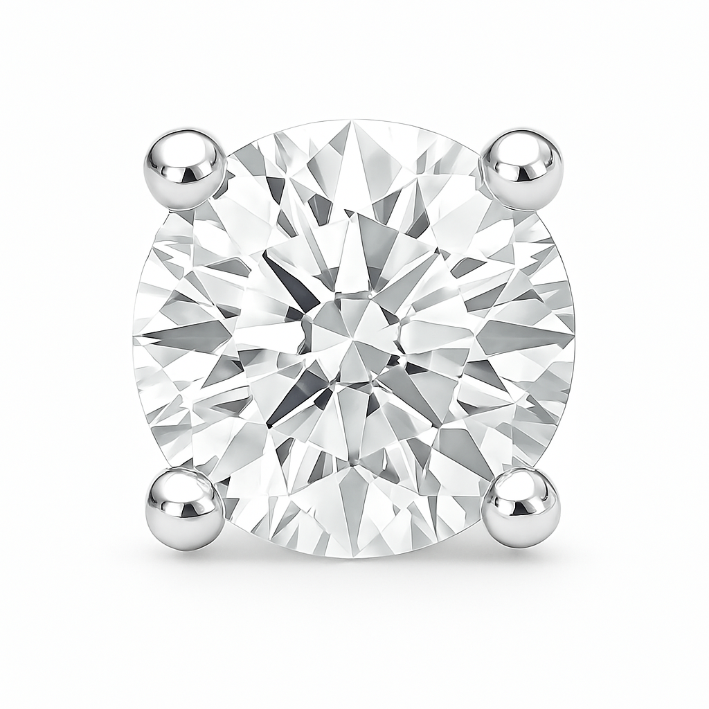 Lab-Grown Diamond Four-Prong Stud Earrings