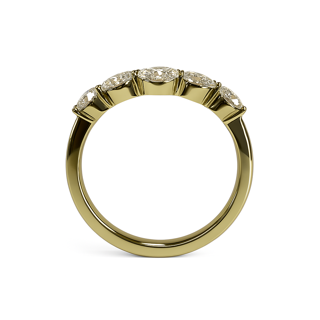 Five-Stone Lab-Grown Diamond Band Ring