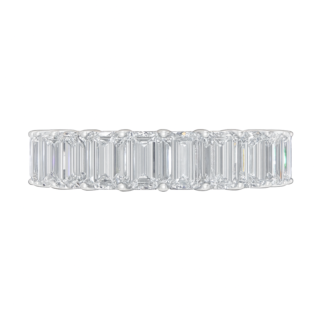 Lab-Grown Emerald Cut Diamond Eternity Band