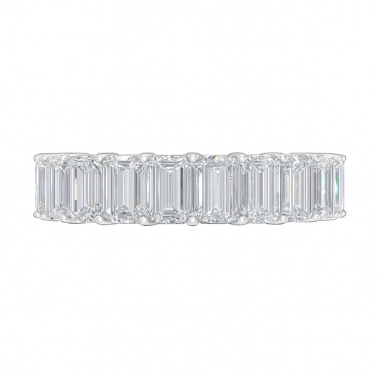 Lab-Grown Emerald Cut Diamond Eternity Band