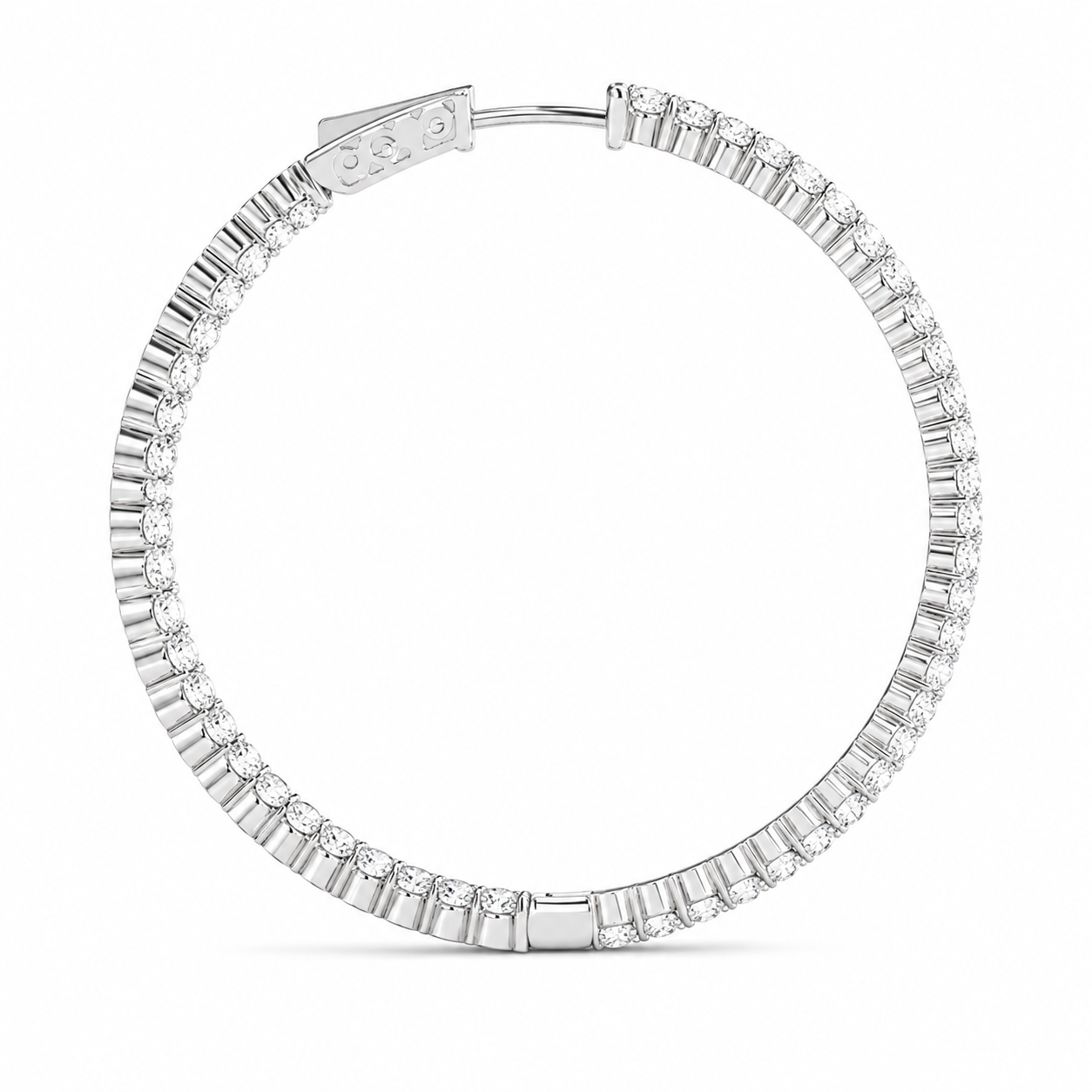 Classic Pavé Eternal Lab Diamond Hoop Earrings