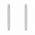 Classic Pavé Eternal Lab Diamond Hoop Earrings