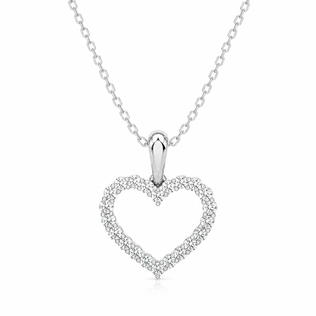 Heart Lab Diamond Necklace