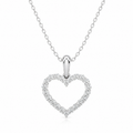 Heart Lab Diamond Necklace