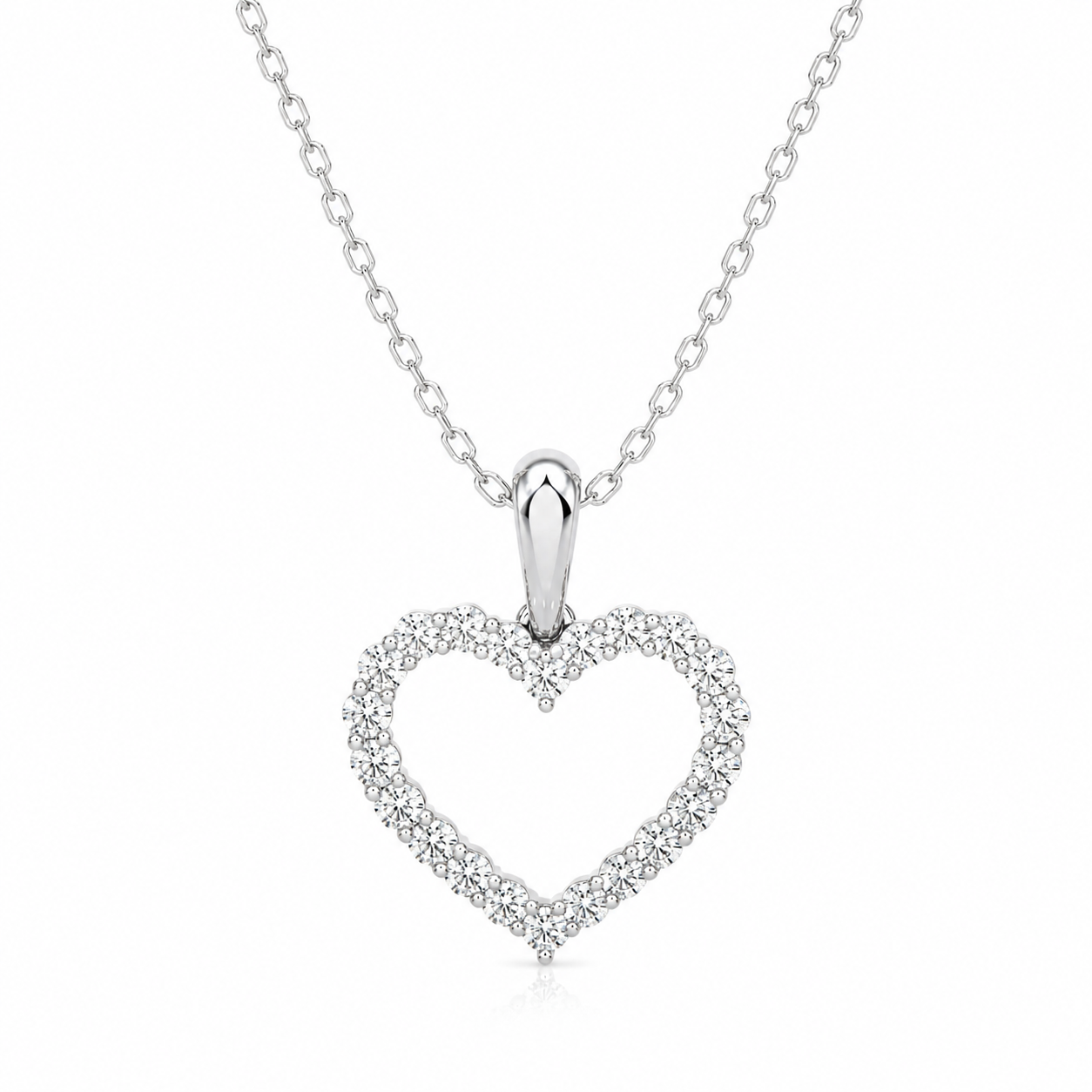 Heart Lab Diamond Necklace