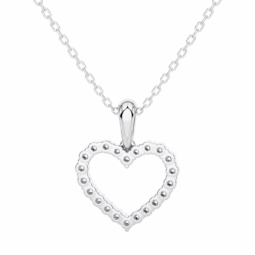 Heart Lab Diamond Necklace