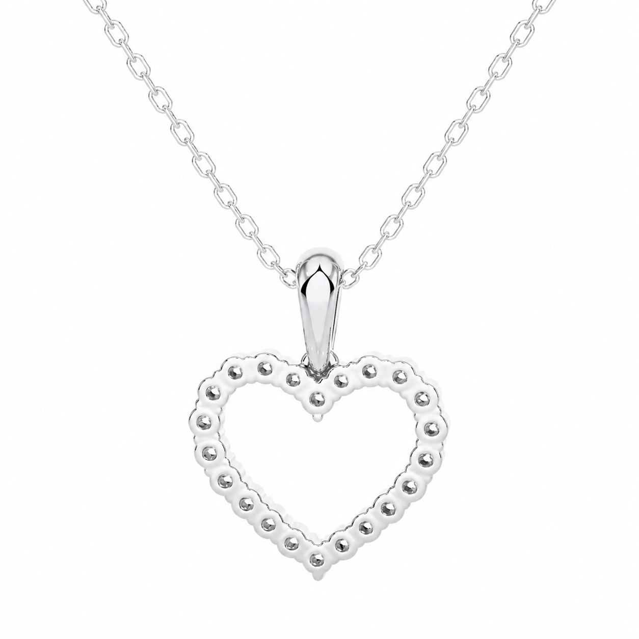 Heart Lab Diamond Necklace