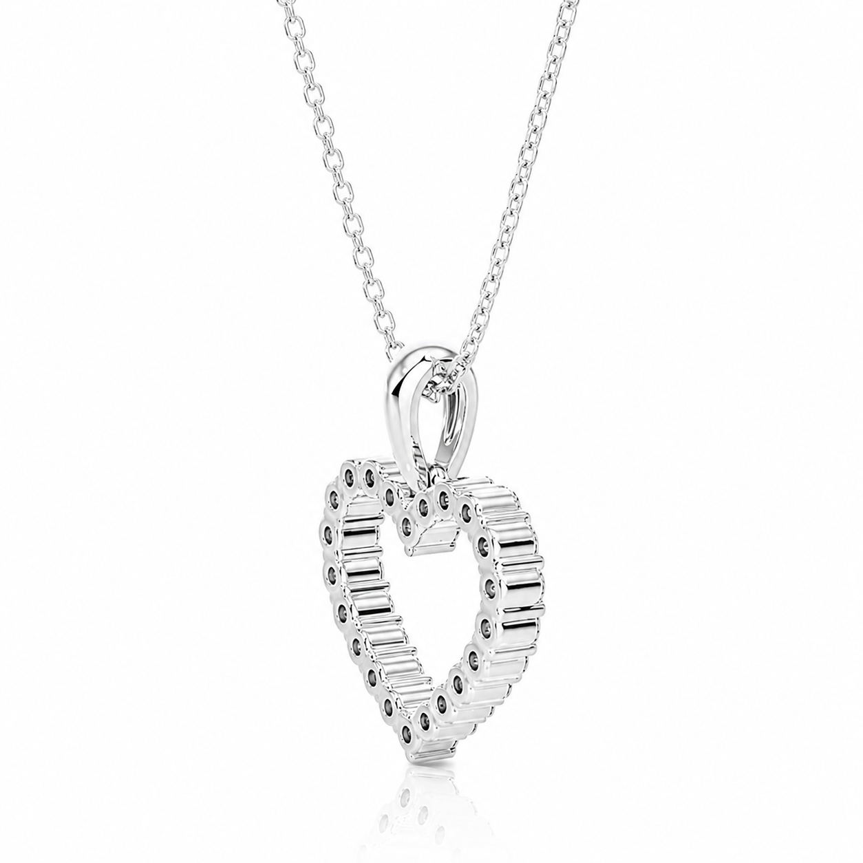Heart Lab Diamond Necklace