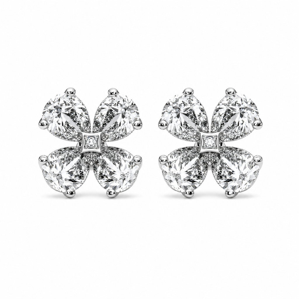 Petralis Pear-Shaped Lab Diamond Earrings