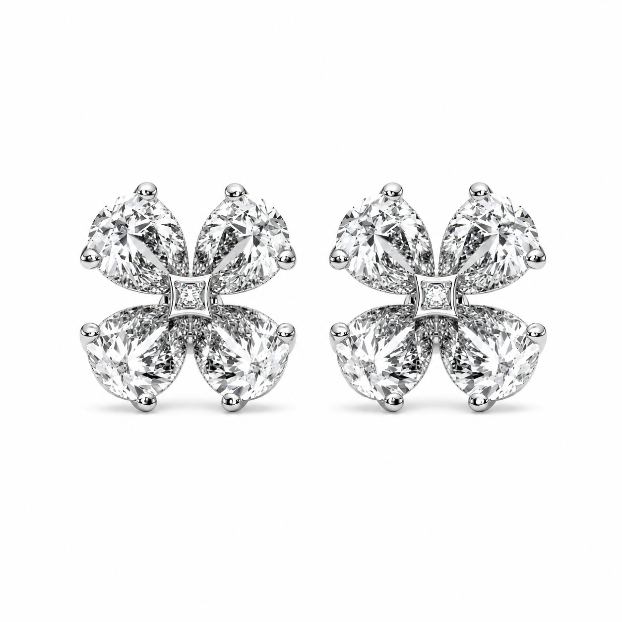 Petralis Pear-Shaped Lab Diamond Earrings