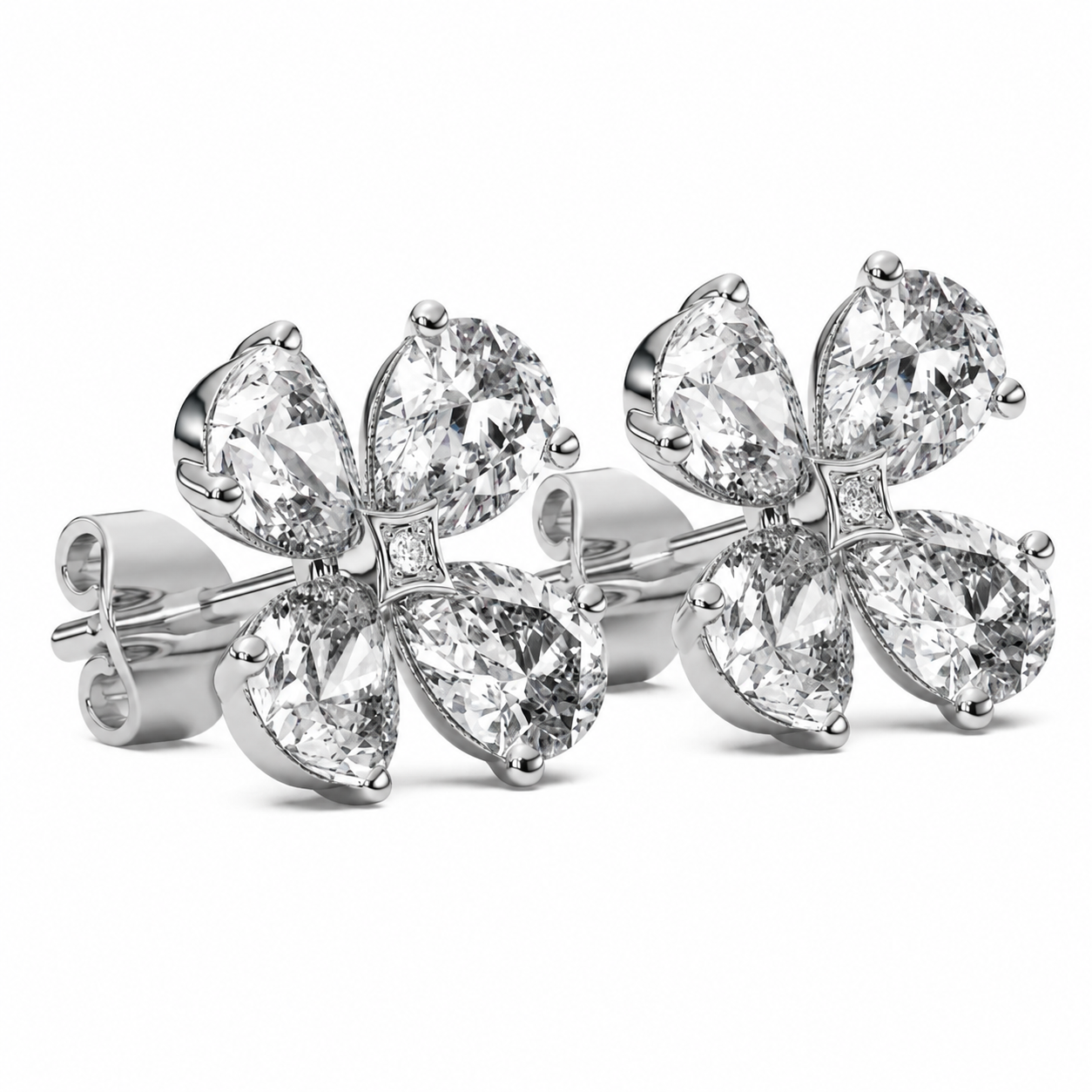 Petralis Pear-Shaped Lab Diamond Earrings