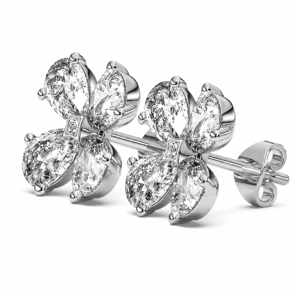 Petralis Pear-Shaped Lab Diamond Earrings