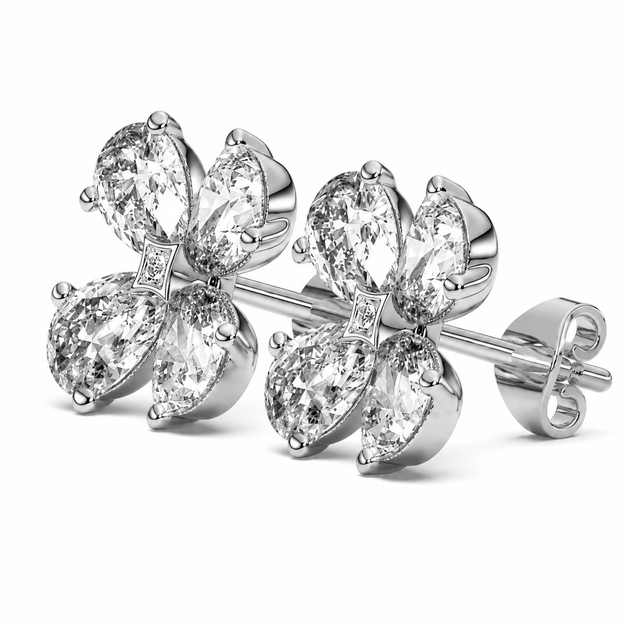 Petralis Pear-Shaped Lab Diamond Earrings
