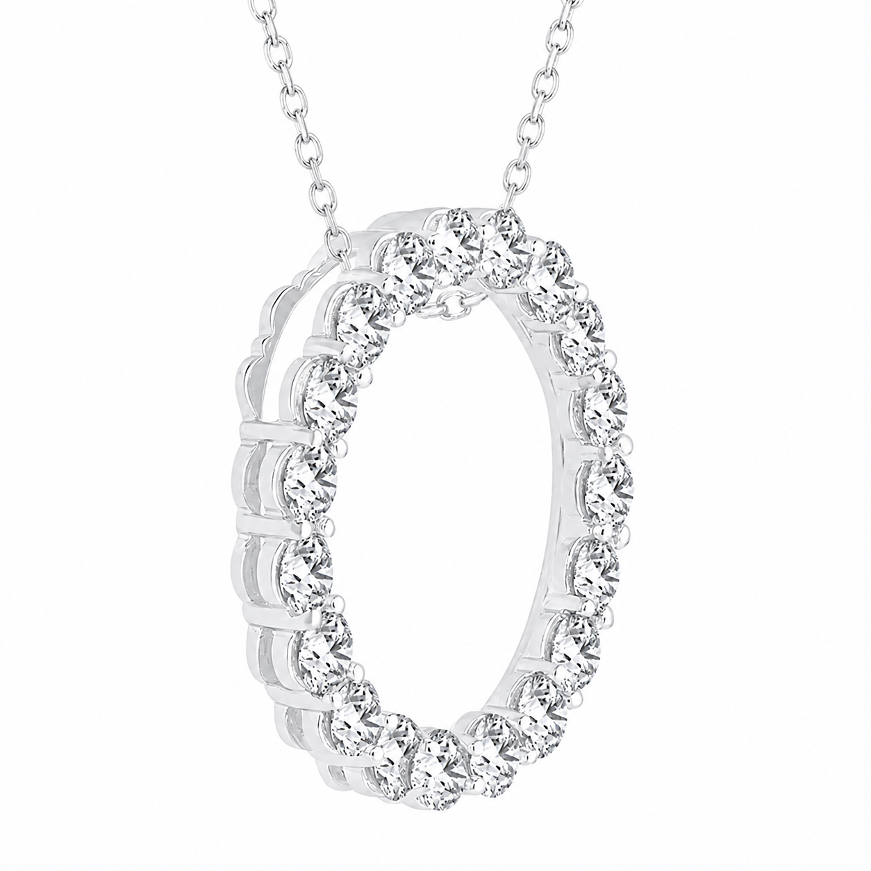Eternity Lab-Grown Diamond Circle Necklace