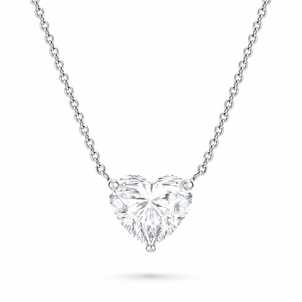 Heart Shape Diamond Pendant