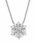 Star Pendant Six-Point Diamond Necklace