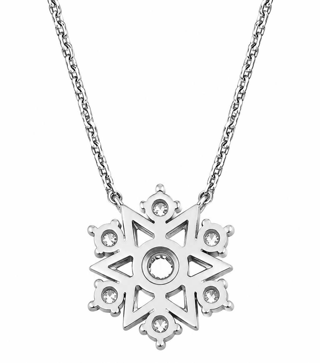 Star Pendant Six-Point Diamond Necklace