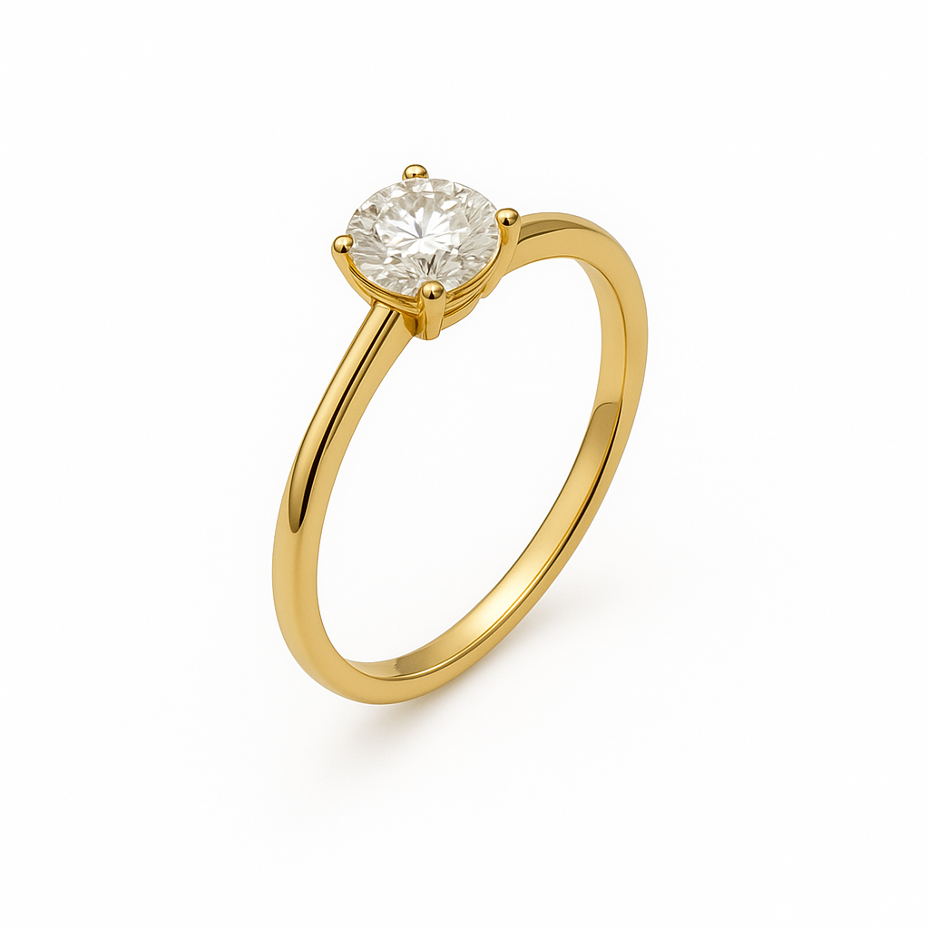 Four-Prong Lab-Grown Diamond Ring