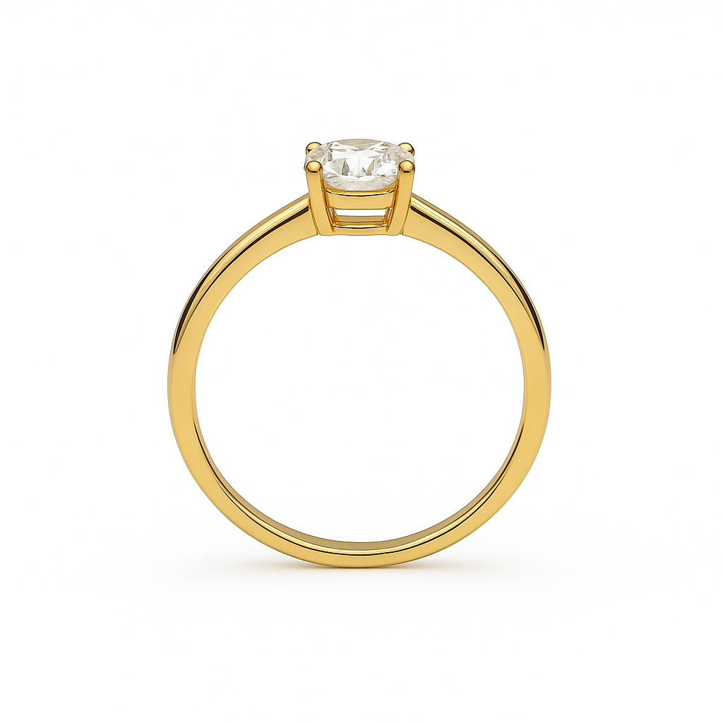 Four-Prong Lab-Grown Diamond Ring