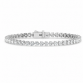 Three-Prong Lab Diamond Tennis Bracelet
