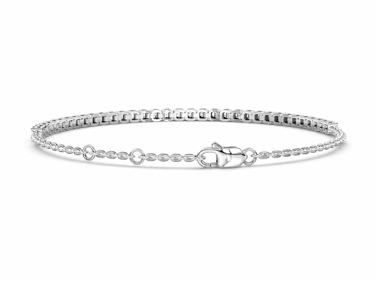 Lab Diamond Tennis Chain Bracelet