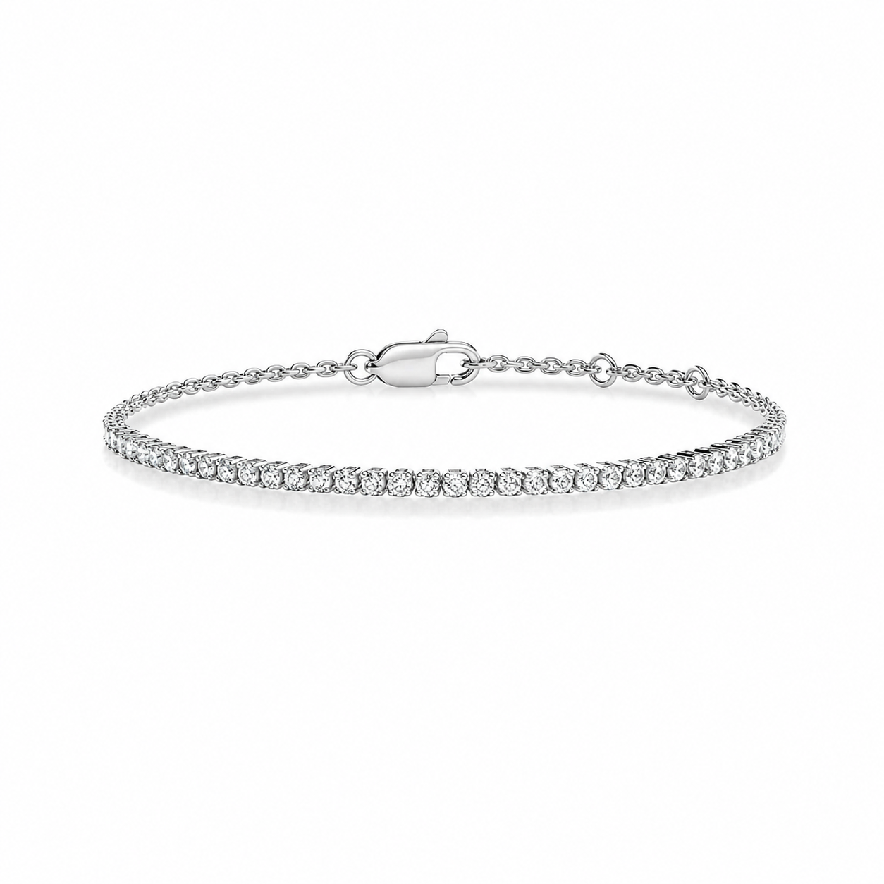 Lab Diamond Tennis Chain Bracelet