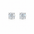 Four Prong Lab Diamond Stud Earrings