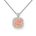 Cushion-Cut Fancy Color Lab-Grown Diamond Pendant