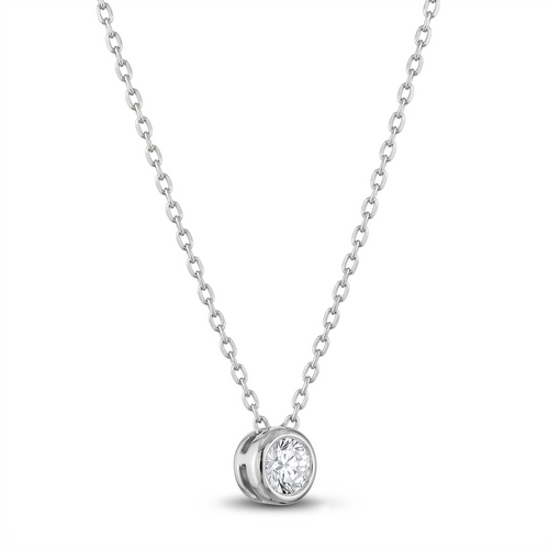 Certified Diamond Solitaire Necklace