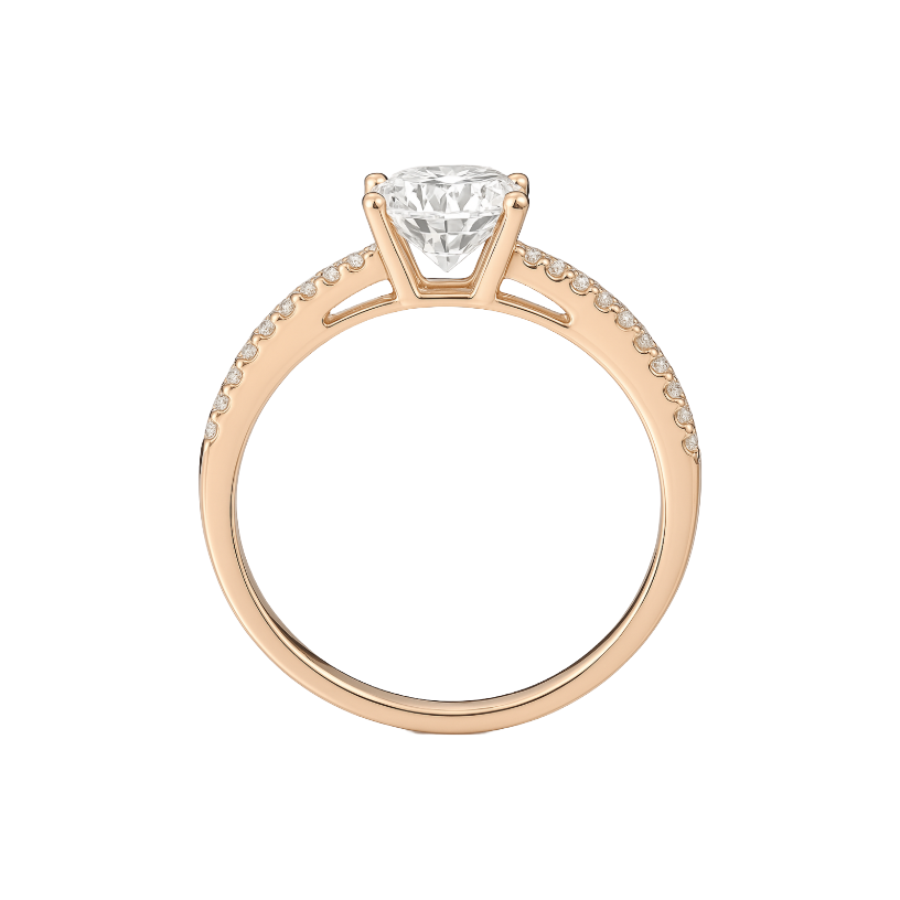 Twisted Band Lab-Grown Diamond Ring