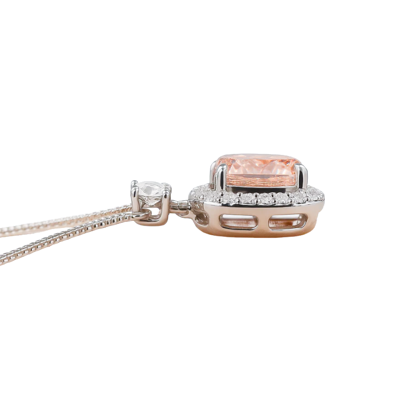 Cushion-Cut Fancy Color Lab-Grown Diamond Pendant