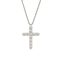 Lab-Grown Diamond Cross Pendant Necklace