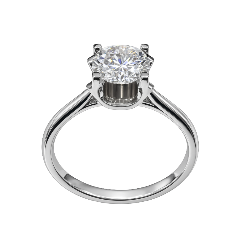Knife-Edge Solitaire Lab-Grown Diamond Ring